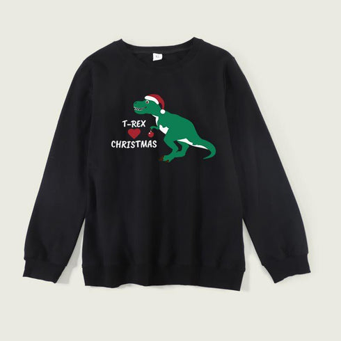 Christmas dinosaur parents and children family of three casual fashion vests parent-child series